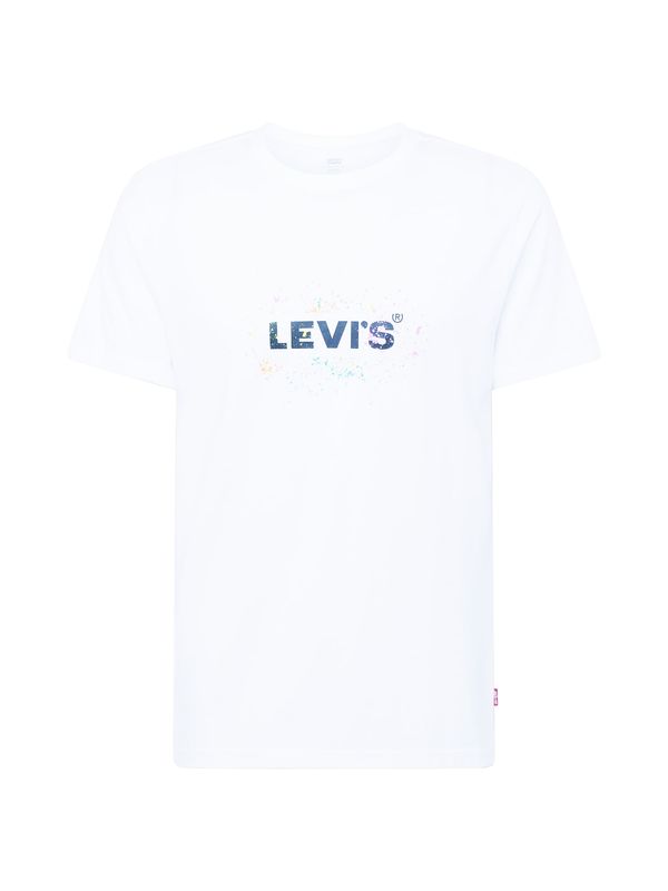 LEVI'S ® LEVI'S ® Majica 'SS Relaxed Baby Tab Tee'  turkizna / moder denim / sivka / bela