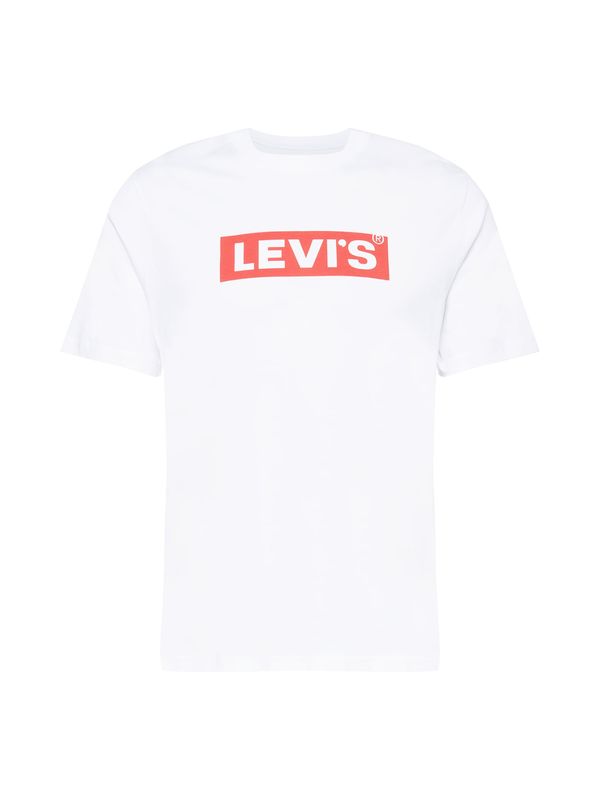 LEVI'S ® LEVI'S ® Majica 'SS Relaxed Fit Tee'  rdeča / bela