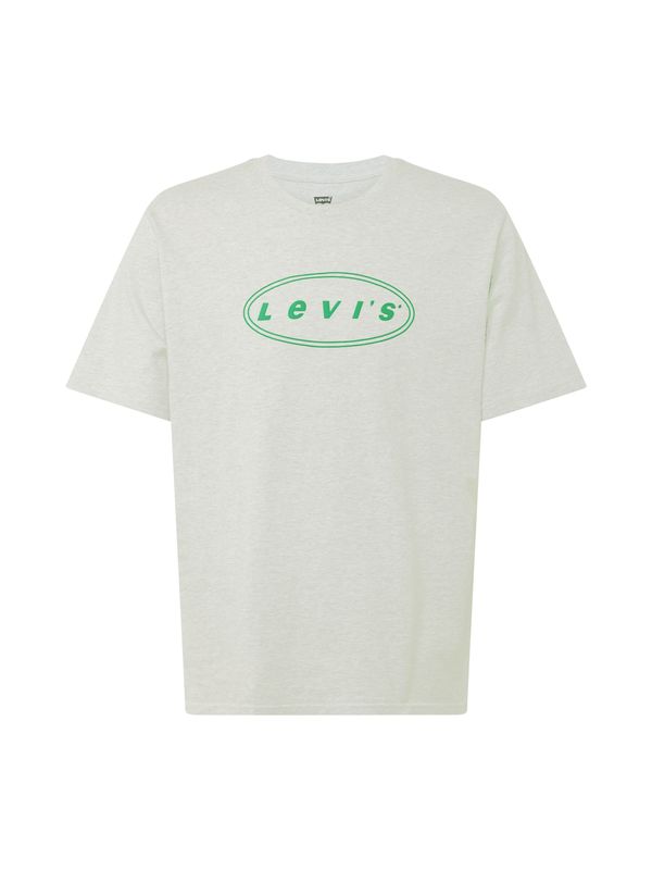 LEVI'S ® LEVI'S ® Majica 'SS Relaxed Fit Tee'  siva / zelena