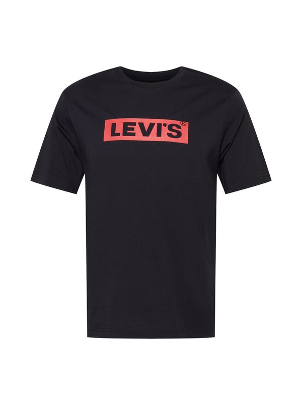 LEVI'S ® LEVI'S ® Majica 'SS Relaxed Fit Tee'  svetlo rdeča / črna