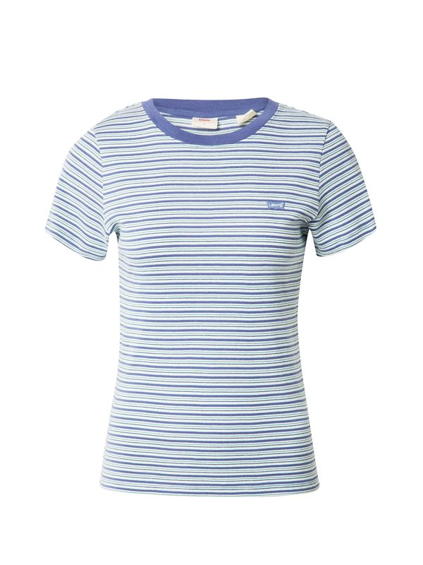 LEVI'S ® LEVI'S ® Majica 'SS Rib Baby Tee'  golobje modra / svetlo zelena / bela