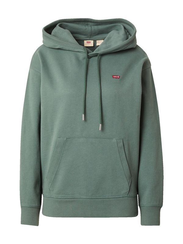 LEVI'S ® LEVI'S ® Majica 'Standard Hoodie'  temno zelena / rdeča / bela