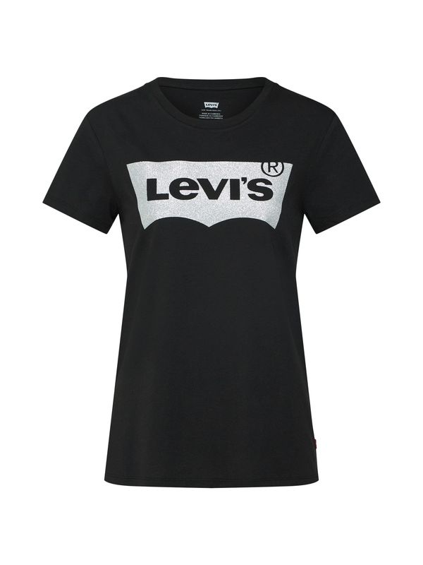 LEVI'S ® LEVI'S ® Majica 'The Perfect Tee'  črna / srebrna