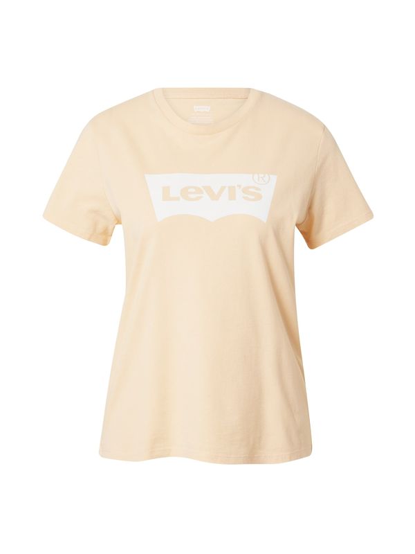 LEVI'S ® LEVI'S ® Majica 'The Perfect Tee'  pastelno oranžna / bela