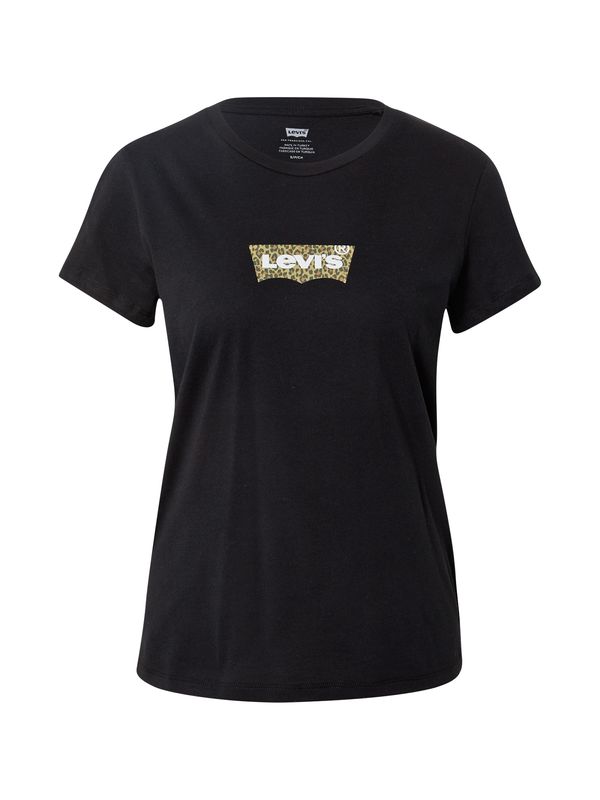 LEVI'S ® LEVI'S ® Majica 'The Perfect Tee'  rjava / črna / bela