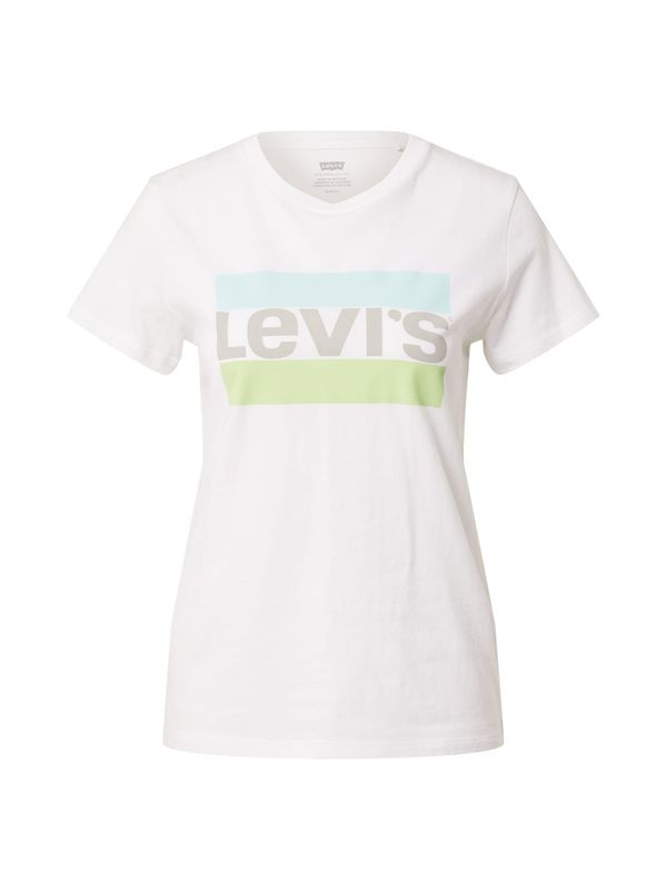 LEVI'S ® LEVI'S ® Majica 'The Perfect Tee'  svetlo modra / siva / jabolko / bela