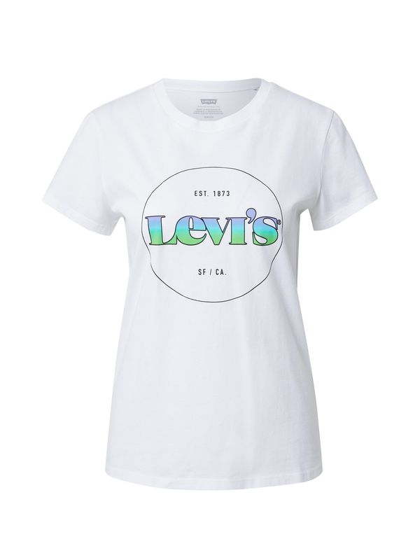 LEVI'S ® LEVI'S ® Majica 'The Perfect Tee'  zelena / žad / svetlo lila / črna / bela