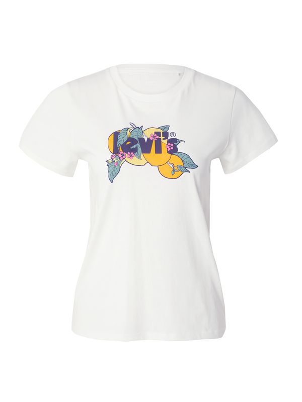 LEVI'S ® LEVI'S ® Majica 'The Perfect Tee'  zlato-rumena / zelena / temno liila / bela