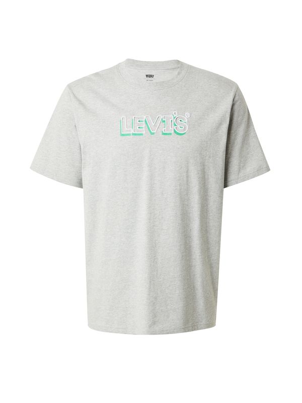 LEVI'S ® LEVI'S ® Majica  turkizna / pegasto siva / bela