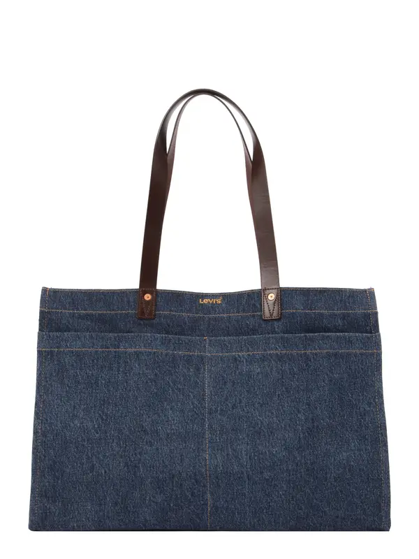 LEVI'S ® LEVI'S ® Nakupovalna torba 'HERITAGE ALL DAY'  moder denim / temno rjava