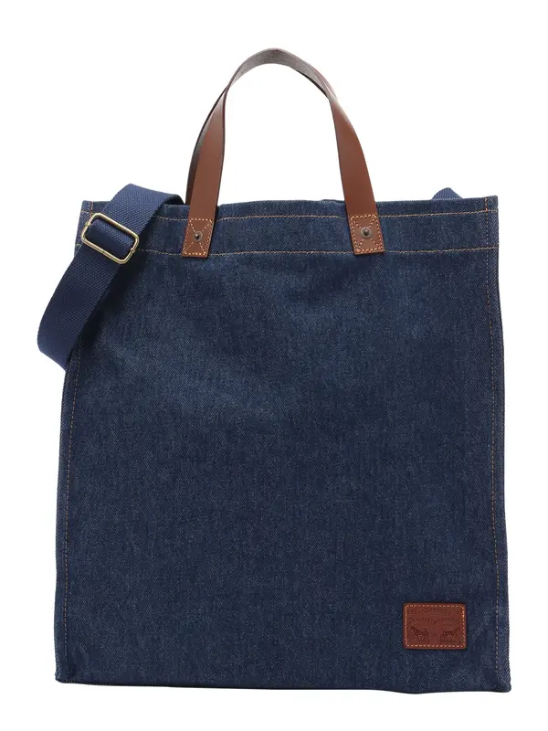 LEVI'S ® LEVI'S ® Nakupovalna torba 'Heritage'  moder denim / rjava