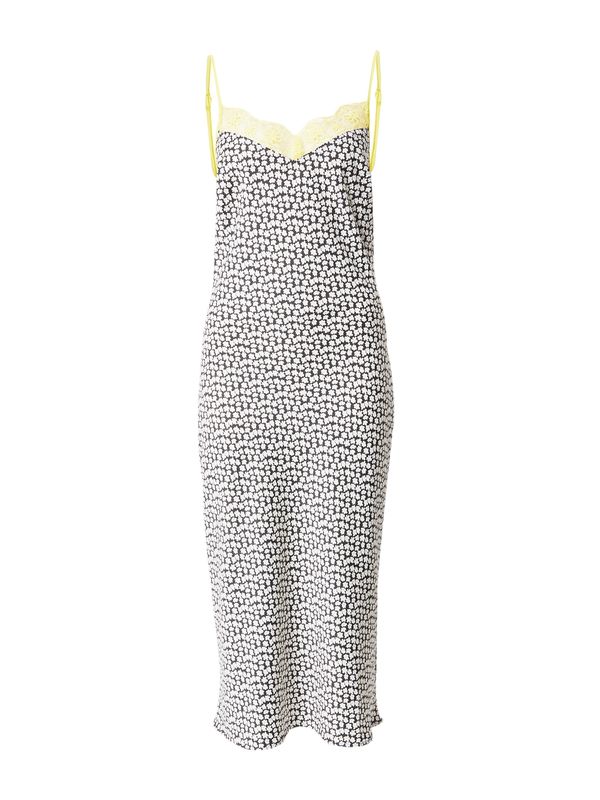 LEVI'S ® LEVI'S ® Obleka 'Myah Lace Slip Dress'  pastelno rumena / črna / bela