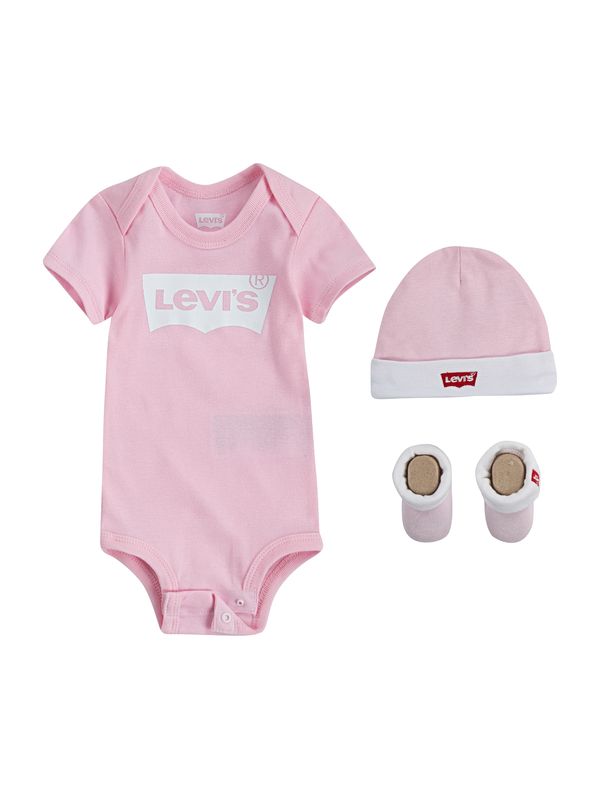 LEVI'S ® LEVI'S ® Pajac/bodi 'Classic Batwing Infant 3pc Set'  roza