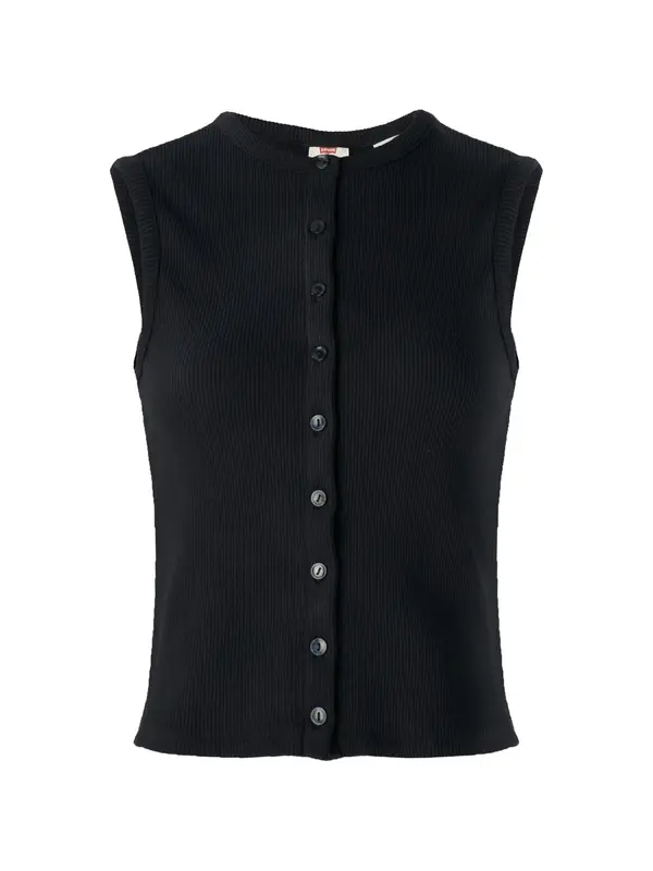 LEVI'S ® LEVI'S ® Pleten brezrokavnik 'Rory Button Up Top'  črna