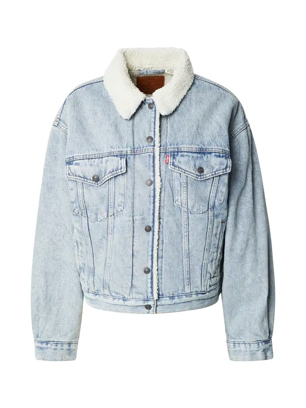 LEVI'S ® LEVI'S ® Prehodna jakna '90's Sherpa Trucker Jacket'  moder denim / off-bela