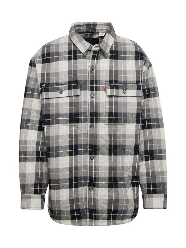 LEVI'S ® LEVI'S ® Prehodna jakna 'Bernal Heights Overshirt'  temno siva / črna / bela