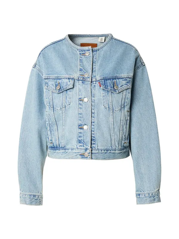 LEVI'S ® LEVI'S ® Prehodna jakna 'Collarless Shrunken '90s Trucker Jacket'  moder denim