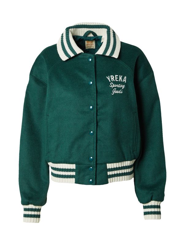 LEVI'S ® LEVI'S ® Prehodna jakna 'GT Shrunken Varsity'  smaragd / bela