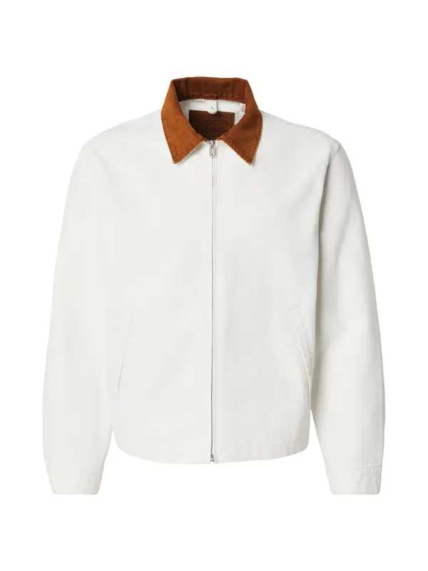 LEVI'S ® LEVI'S ® Prehodna jakna 'Mechanics Full-Zip Jacket'  karamel / bela