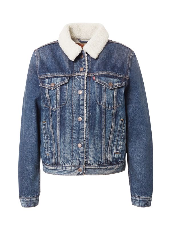 LEVI'S ® LEVI'S ® Prehodna jakna 'Original Sherpa Trucker'  temno modra / volneno bela