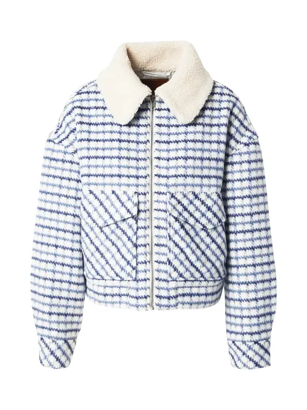 LEVI'S ® LEVI'S ® Prehodna jakna 'Shrunken '90s Wool Trucker Jacket'  mornarska / kraljevo modra / golobje modra / bela