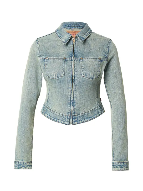 LEVI'S ® LEVI'S ® Prehodna jakna 'Y2K Stretch Fitted Trucker Jacket'  svetlo modra