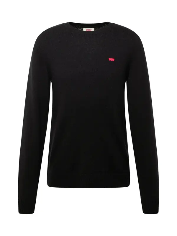 LEVI'S ® LEVI'S ® Pulover 'Original Housemark Sweater'  živo rdeča / črna