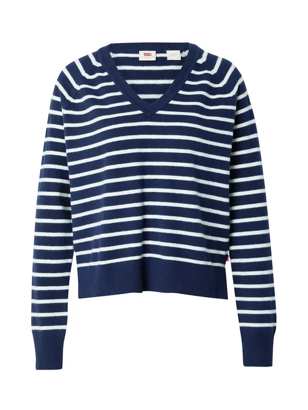 LEVI'S ® LEVI'S ® Pulover 'Supersoft V-Neck Pullover Sweater'  marine / bela