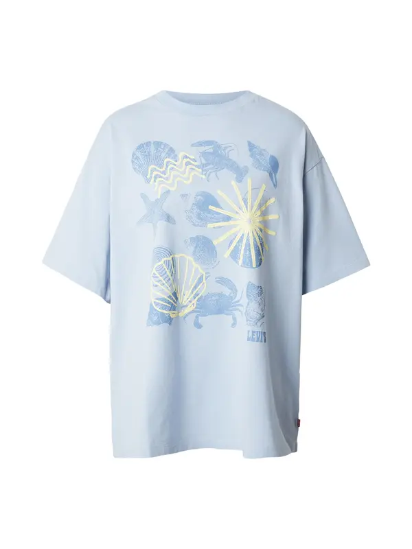 LEVI'S ® LEVI'S ® Široka majica  safir / svetlo modra / svetlo rumena