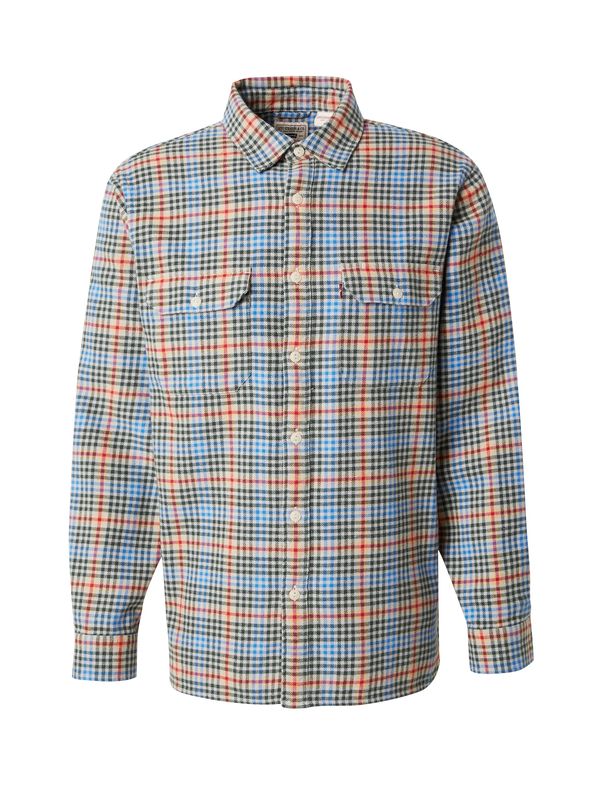 LEVI'S ® LEVI'S ® Srajca 'JACKSONWORKER'  bež / svetlo modra / zelena / rdeča