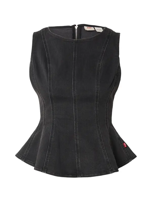 LEVI'S ® LEVI'S ® Top 'Leighton Peplum Top'  črn denim