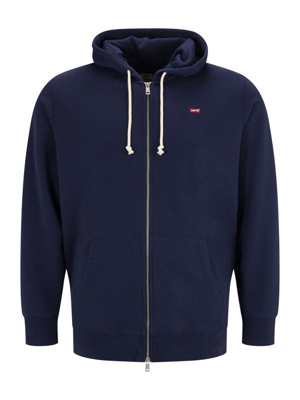 Levi's® Big & Tall Levi's® Big & Tall Majica 'New Original Zip-Up Hoodie'  temno modra