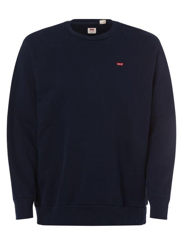 Levi's® Big & Tall Levi's® Big & Tall Majica 'Original Housemark Crewneck Sweatshirt '  mornarska / rdeča / bela