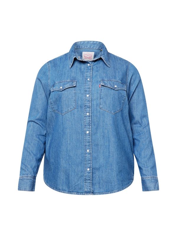Levi's® Plus Levi's® Plus Bluza 'PL Iconic Western'  moder denim