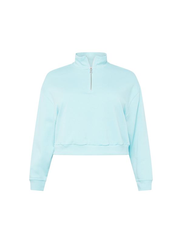 Levi's® Plus Levi's® Plus Majica 'PL Cosmo 1/4 Zip'  svetlo modra