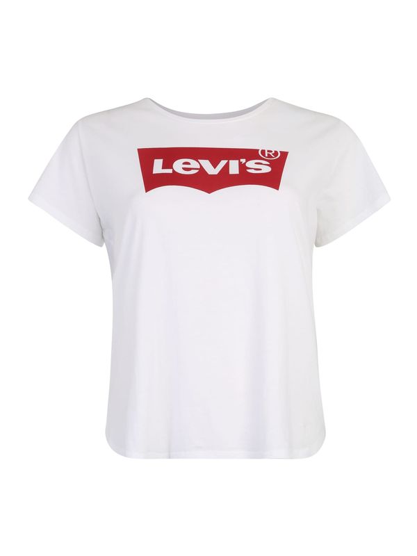 Levi's® Plus Levi's® Plus Majica 'PL Perfect Tee'  rdeča / bela