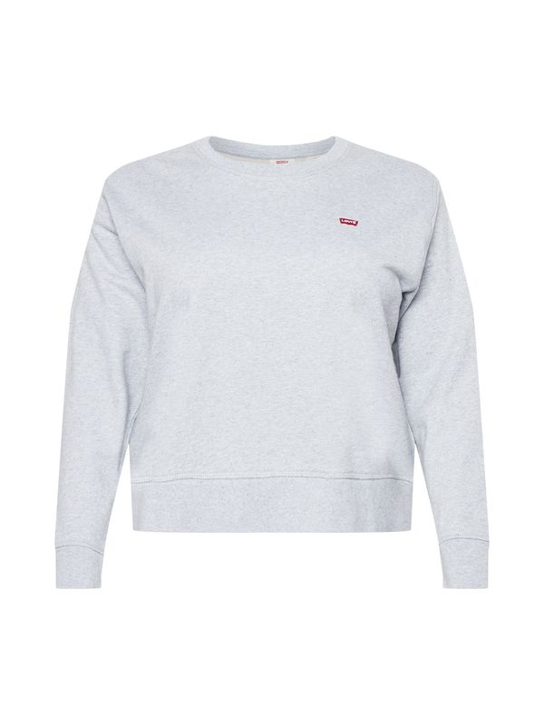 Levi's® Plus Levi's® Plus Majica 'PL Standard Crew Swtshrt'  siva / rdeča