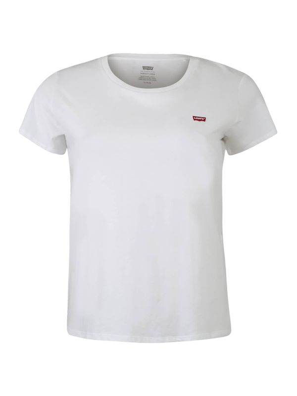 Levi's® Plus Levi's® Plus Majica 'PL The Perfect Tee'  rdeča / bela