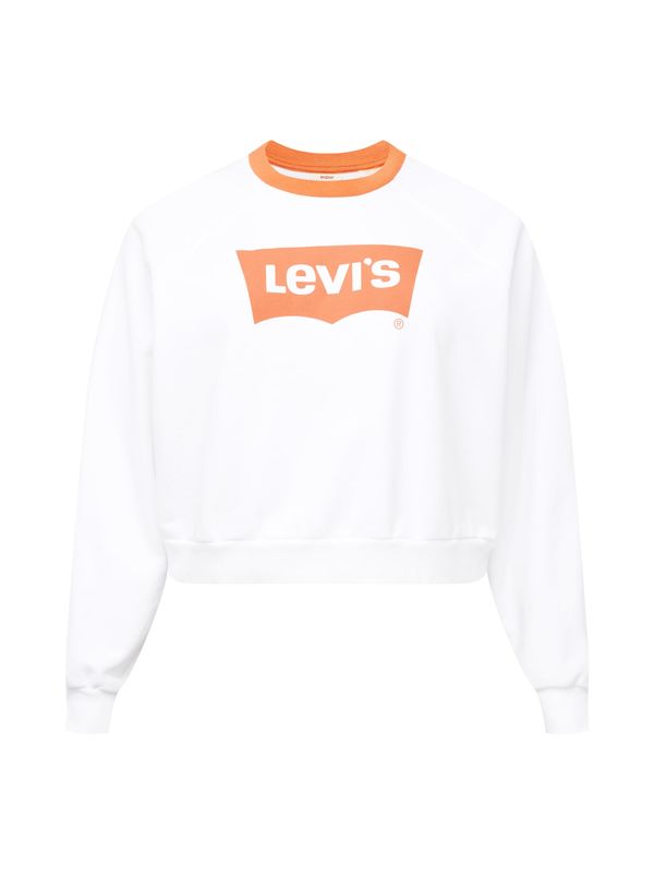 Levi's® Plus Levi's® Plus Majica 'PL Vintage Raglan Crew'  oranžna / bela