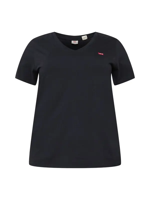 Levi's® Plus Levi's® Plus Majica 'The Perfect V-Neck (Plus Size)'  rdeča / črna / bela