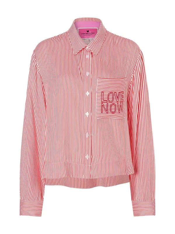 LIEBLINGSSTÜCK LIEBLINGSSTÜCK Bluza 'EceL'  rdeča / bela