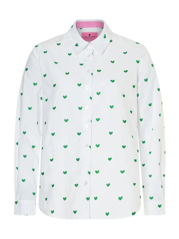 LIEBLINGSSTÜCK LIEBLINGSSTÜCK Bluza 'Raduna'  zelena / off-bela