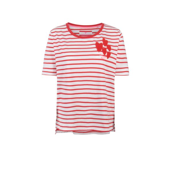 LIEBLINGSSTÜCK LIEBLINGSSTÜCK Majica 'Diane'  rdeča / bela