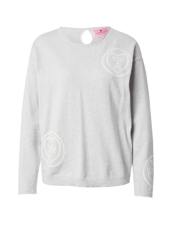 LIEBLINGSSTÜCK LIEBLINGSSTÜCK Pulover 'Lynnia'  srebrno-siva / bela