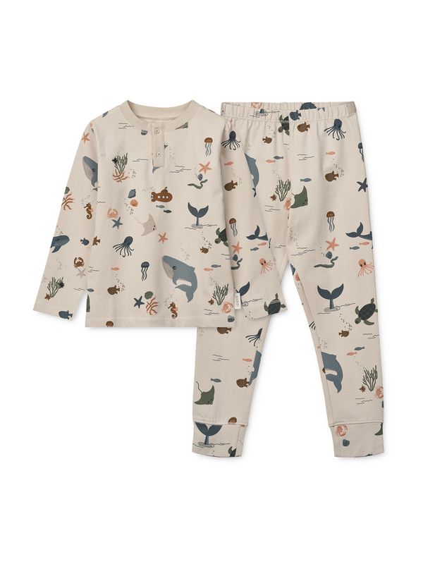 Liewood Liewood Pižama 'Wilhelm'  bež / opal / karamel / korala