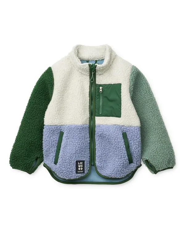 Liewood Liewood Prehodna jakna 'Nolan'  svetlo modra / pastelno zelena / temno zelena / bela