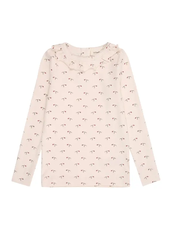 Lil'Atelier Lil'Atelier Majica 'NMFGago'  temno zelena / pastelno lila / staro roza