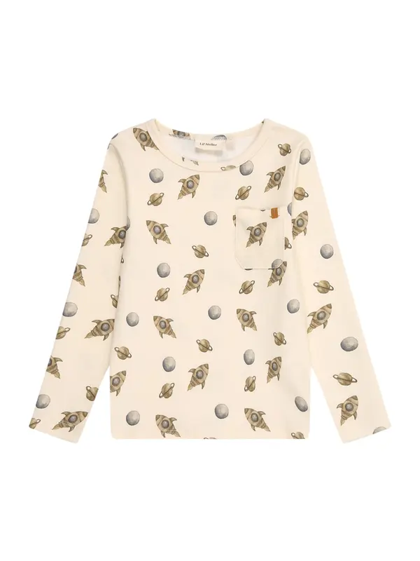 Lil'Atelier Lil'Atelier Majica 'NMMLAYO'  siva / temno siva / oliva