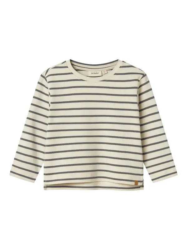 Lil'Atelier Lil'Atelier Majica 'NMMLIMIA'  grafit / volneno bela