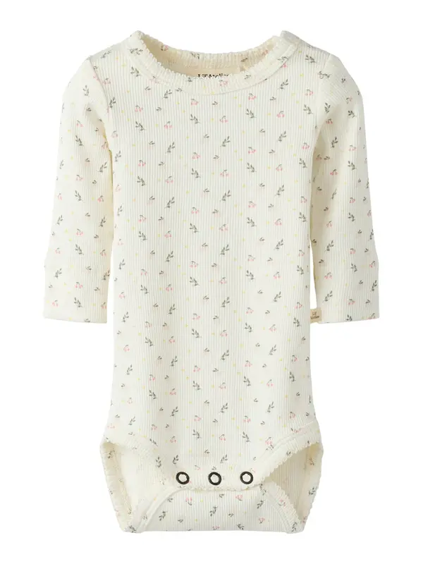 Lil'Atelier Lil'Atelier Pajac/bodi 'NBFGago'  rumena / temno zelena / roza / bela